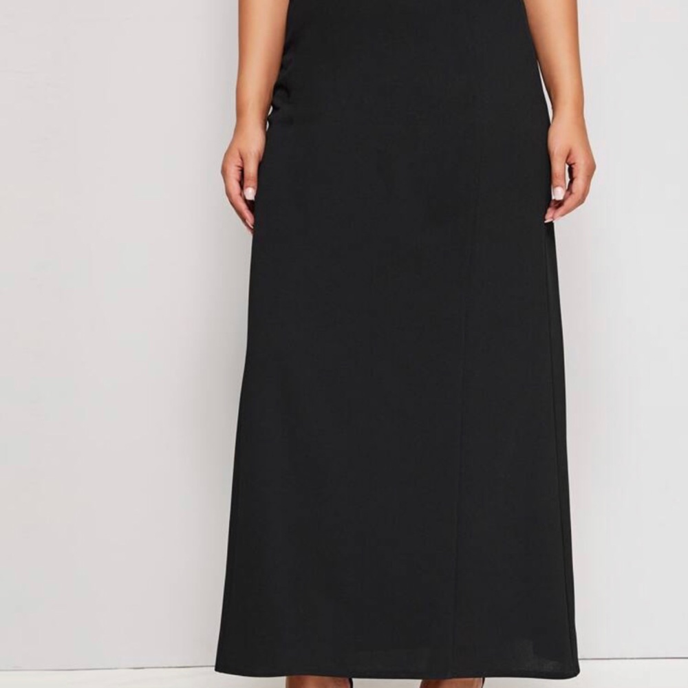 HIGH WAIST SOLID MAXI SKIRT